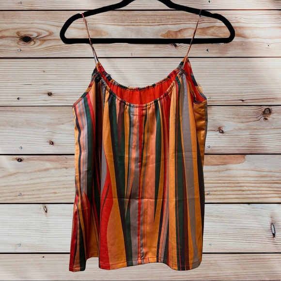 The Odells (Anthropologie) Women's Wavy Striped TAMBORA Camisole - Picture 2 of 7